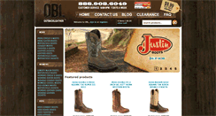 Desktop Screenshot of outbackleather.com